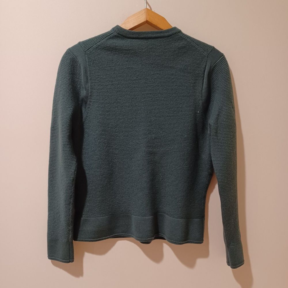 Todd Snyder Mens Merino Waffle Crewneck Long Sleeve Sweater Snyder Olive Slim - Picture 6 of 8
